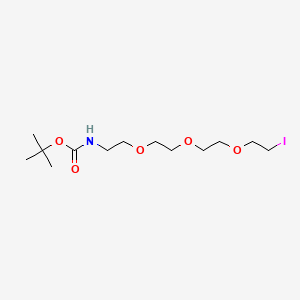 tert-Butyl (2-(2-(2-(2-iodoethoxy)ethoxy)ethoxy)ethyl)carbamate chemical structure (CAS 1801273-41-5)