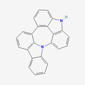 1H-Azepino[2,3,4,5-def:6,7,1-j'k']dicarbazole chemical structure (CAS 1801421-10-2)