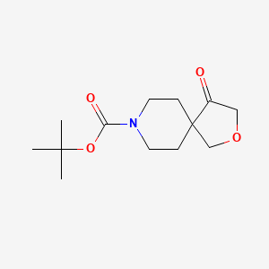 tert-Butyl 4-oxo-2-oxa-8-azaspiro[4.5]decane-8-carboxylate chemical structure (CAS 1801766-68-6)
