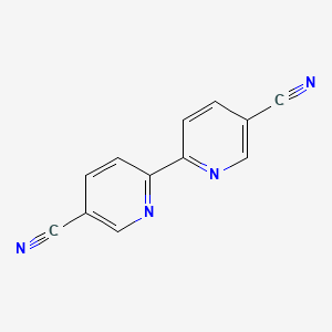 [2,2'-Bipyridine]-5,5'-dicarbonitrile chemical structure (CAS 1802-29-5)