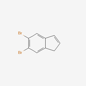5,6-Dibromo-1H-indene chemical structure (CAS 1802004-76-7)