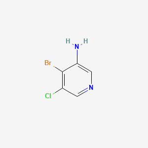 4-Bromo-5-chloropyridin-3-amine chemical structure (CAS 1802434-30-5)