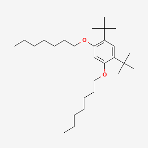 1,5-Di-tert-butyl-2,4-bis(heptyloxy)benzene chemical structure (CAS 1802630-16-5)