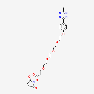 Methyltetrazine-PEG5-nhs ester chemical structure (CAS 1802907-92-1)