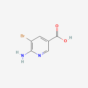 6-Amino-5-bromonicotinic acid chemical structure (CAS 180340-69-6)