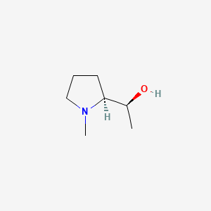 (S)-1-((S)-1-Methylpyrrolidin-2-yl)ethanol chemical structure (CAS 1803485-14-4)