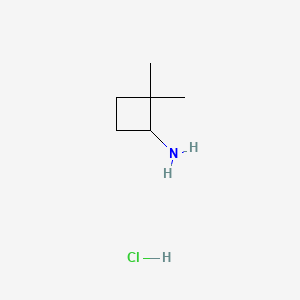2,2-DimethylCyclobutan-1-amine hydrochloride chemical structure (CAS 1803562-44-8)