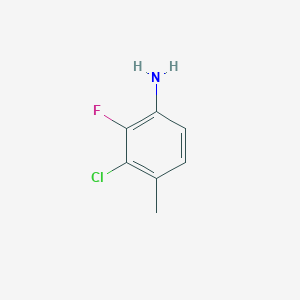 3-Chloro-2-fluoro-4-methylaniline chemical structure (CAS 1803566-12-2)