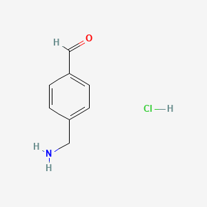 4-(Aminomethyl)benzaldehyde hydrochloride chemical structure (CAS 1803571-99-4)