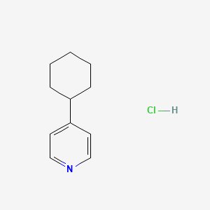 4-Cyclohexylpyridine hydrochloride chemical structure (CAS 1803584-65-7)
