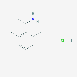 1-Mesitylethanamine hydrochloride chemical structure (CAS 1803586-64-2)