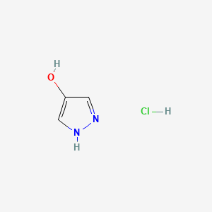 1H-Pyrazol-4-ol hydrochloride chemical structure (CAS 1803591-08-3)