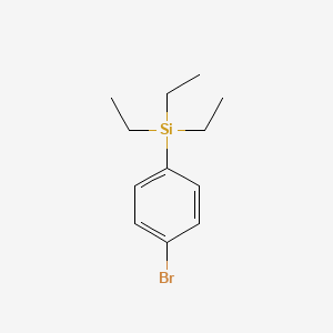 (4-Bromophenyl)triethylsilane chemical structure (CAS 18036-95-8)