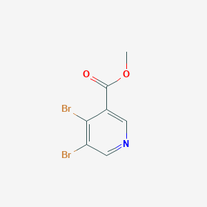 Methyl 4,5-dibromonicotinate chemical structure (CAS 1803786-19-7)
