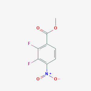 Methyl 2,3-difluoro-4-nitrobenzoate chemical structure (CAS 1803786-91-5)