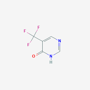 5-(Trifluoromethyl)pyrimidin-4(3H)-one chemical structure (CAS 1803847-60-0)