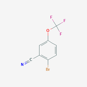 2-Bromo-5-(trifluoromethoxy)benzonitrile chemical structure (CAS 1804402-93-4)
