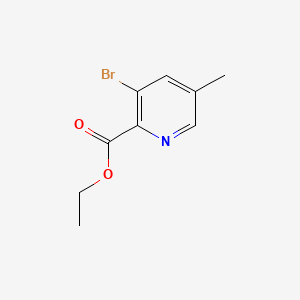 Ethyl 3-bromo-5-methylpicolinate chemical structure (CAS 1804864-60-5)