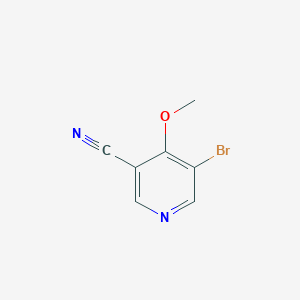 5-Bromo-4-methoxynicotinonitrile chemical structure (CAS 1805020-37-4)