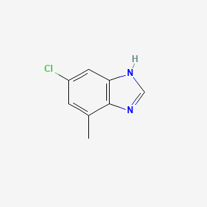 6-Chloro-4-methyl-1H-benzo[d]imidazole chemical structure (CAS 180508-09-2)
