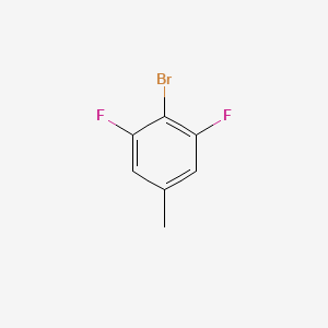 2-Bromo-1,3-difluoro-5-methylbenzene chemical structure (CAS 1805120-10-8)