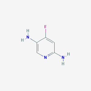4-Fluoropyridine-2,5-diamine chemical structure (CAS 1805122-34-2)