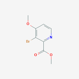 Methyl 3-bromo-4-methoxypicolinate chemical structure (CAS 1805151-46-5)
