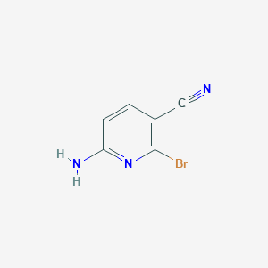 6-Amino-2-bromonicotinonitrile chemical structure (CAS 1805270-30-7)