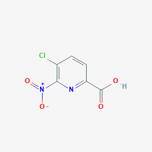 5-Chloro-6-nitropicolinic acid chemical structure (CAS 1805474-04-7)