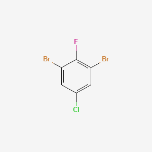 1-Chloro-3,5-dibromo-4-fluorobenzene chemical structure (CAS 1805525-99-8)