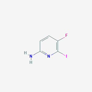 5-Fluoro-6-iodopyridin-2-amine chemical structure (CAS 1805560-66-0)