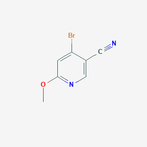 4-Bromo-6-methoxynicotinonitrile chemical structure (CAS 1805571-58-7)