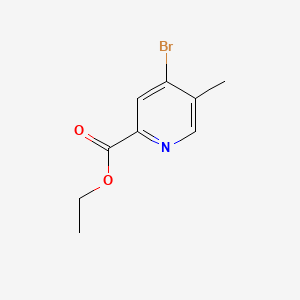 Ethyl 4-bromo-5-methylpicolinate chemical structure (CAS 1805597-72-1)