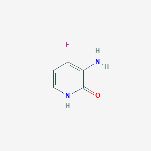 3-Amino-4-fluoropyridin-2(1H)-one chemical structure (CAS 1805602-56-5)
