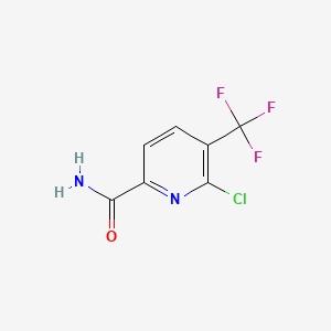 6-Chloro-5-(trifluoromethyl)picolinamide chemical structure (CAS 1805633-34-4)