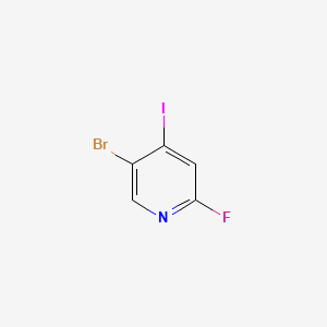 5-Bromo-2-fluoro-4-iodopyridine chemical structure (CAS 1805937-19-2)