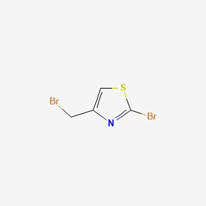 2-Bromo-4-(bromomethyl)thiazole chemical structure (CAS 180597-85-7)