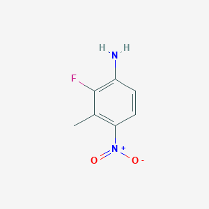 2-Fluoro-3-methyl-4-nitroaniline chemical structure (CAS 1806301-69-8)