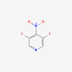3,5-Difluoro-4-nitropyridine chemical structure (CAS 1806304-31-3)