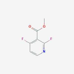 Methyl 2,4-difluoronicotinate chemical structure (CAS 1806304-70-0)