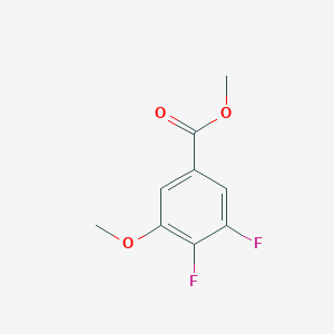 Methyl 3,4-difluoro-5-methoxybenzoate chemical structure (CAS 1806332-46-6)