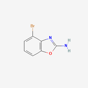 4-Bromobenzo[d]oxazol-2-amine chemical structure (CAS 1806340-56-6)