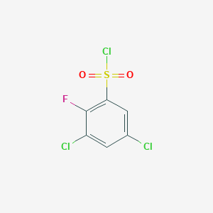3,5-Dichloro-2-fluorophenylsulfonyl chloride chemical structure (CAS 1806349-72-3)