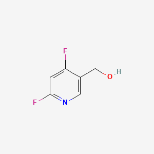(4,6-Difluoropyridin-3-yl)methanol chemical structure (CAS 1806367-95-2)