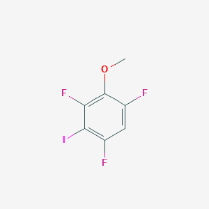 1,3,5-Trifluoro-2-iodo-4-methoxybenzene chemical structure (CAS 1806421-84-0)