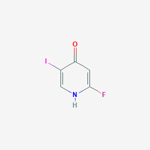 2-Fluoro-5-iodopyridin-4-ol chemical structure (CAS 1806474-31-6)