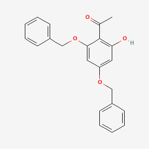 2-Acetyl-3,5-bis(benzyloxy)phenol chemical structure (CAS 18065-05-9)