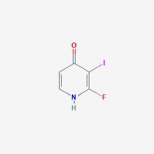 2-Fluoro-3-iodopyridin-4-ol chemical structure (CAS 1806541-02-5)