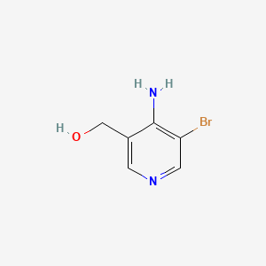 (4-Amino-5-bromopyridin-3-yl)methanol chemical structure (CAS 1806995-45-8)