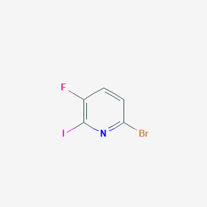 6-Bromo-3-fluoro-2-iodopyridine chemical structure (CAS 1807008-77-0)